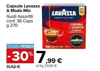 Carrefour Market Lavazza A Modo Mio Crema E Gusto Capsule Caffè Tostatura Media 36 Pezzo(i) offerta