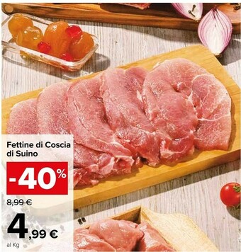 Carrefour Market Fettine Di Coscia Di Suino offerta