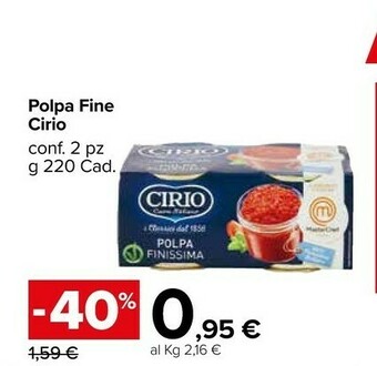Carrefour Market Cirio Polpa Finissima offerta