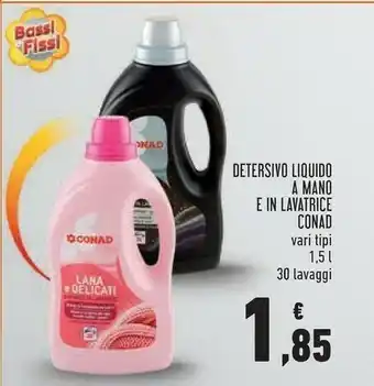 Conad Detersivo Liquido A Mano E In Lavatrice offerta