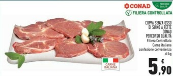 Conad Coppa Senza Osso Di Suino A Fette offerta