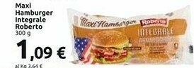 Carrefour Market Roberto - Maxi Hamburger Integrale 300 G(ml) offerta
