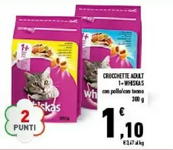 Conad Whiskas Crocchette Adult Con Pollo 300g offerta