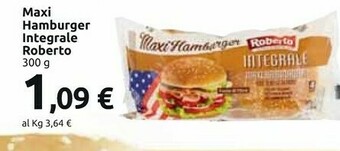 Carrefour Market Roberto - Maxi Hamburger Integrale 300 G(ml) offerta