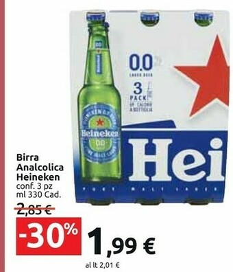 Carrefour Market Heineken Birra Analcolica offerta