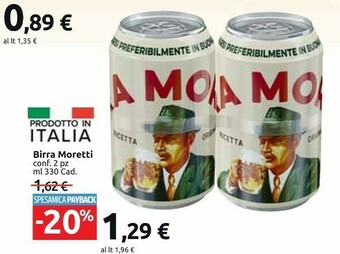 Carrefour Market Birra Moretti - Birra Moretti 330 G(ml) offerta