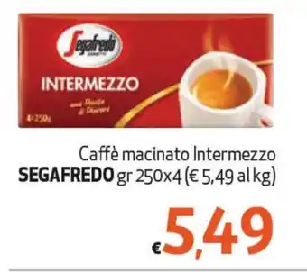 Maxi Supermercati Segafredo Intermezzo 250 gr x 4 offerta