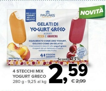 Todis Pavlakis 4 Stecchi Mix Yogurt Greco offerta