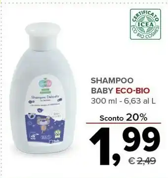 Todis Gently Shampoo Baby Eco Bio offerta