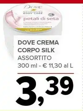 Todis Dove Crema Corpo Silk offerta