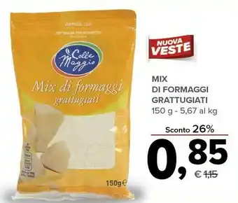 Todis Colle maggio Mix Di Formaggi Grattugiati offerta