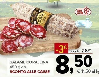 Todis Casa bonelli Salame Corallina offerta