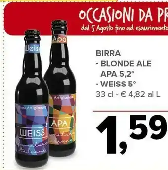 Todis Weiss Birra Artigianale offerta