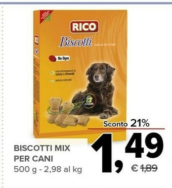 Todis Rico Biscotti Mix Per Cani offerta