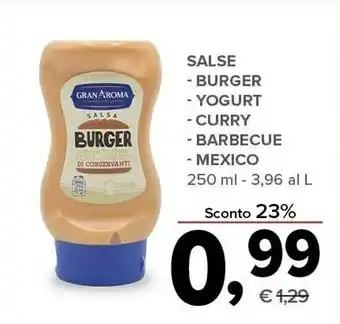 Todis Gran aroma Salse Burger 250 Ml offerta