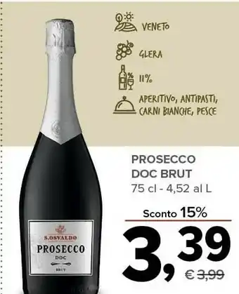 Todis S.osvaldo Prosecco Doc Brut offerta