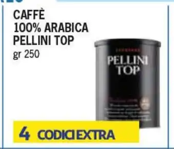 Caffè 100% Arabica Pellini Top 250 gr