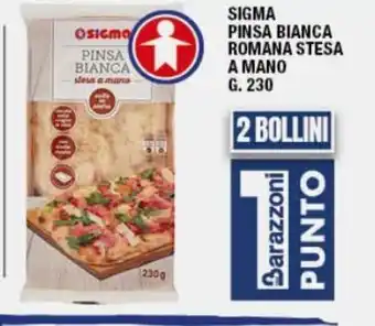 Sigma Pinsa Bianca Romana Stesa 230 g.