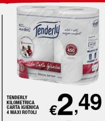 Tenderly Kilometrica Carta Igienica 4 Maxi Rotoli