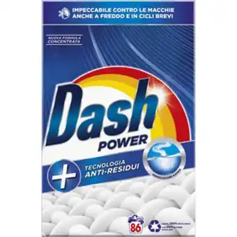 Dash polvere power detersivo bucato lavatrice 86 misurini