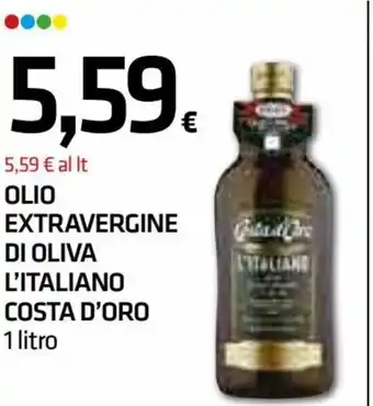 Superconti Costa D'Oro Olio Extravergine Di Oliva L'Italiano 1 litro offerta