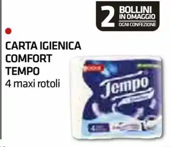 Tempo Carta Igienica Comfort 4 maxi rotoli