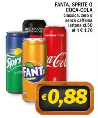 Ard Discount Fanta, Sprite o Coca Cola classica 50 cl offerta