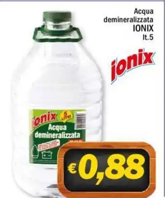 Ard Discount Ionix Acqua demineralizzata 5 lt offerta