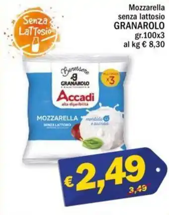 Granarolo Mozzarella senza lattosio gr. 100 x 3