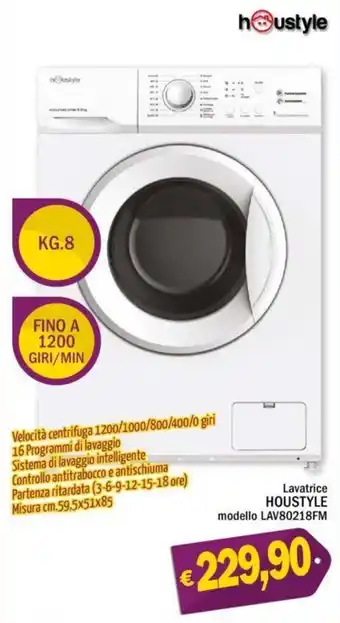 Houstyle Lavatrice modello LAV80218FM