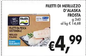 Frosta Filetti Di Merluzzo D'Alaska 340 g