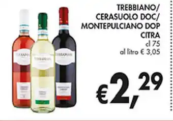 Coal Cirtra Trebbiano/ Cerasuolo Doc/ Montepulciano DOP 75 cl offerta