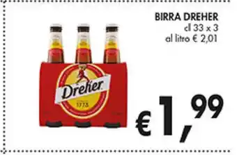 Coal Birra Dreher 33 cl x 3 offerta