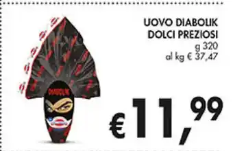 Dolci Preziosi Uovo Diabolik 320 g