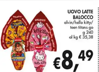 Coal Balocco Uovo Latte 240 g offerta