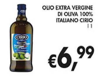 Coal Cirio Olio Extra Vergine Di Oliva 100% Italiano offerta
