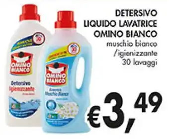 Coal Omino Bianco Detersivo :iquido Lavatrice 30 lavaggi offerta