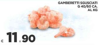 Gamberetti Sgusciati g 40/60 ca.
