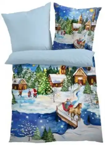 Biancheria da letto double face con paesaggio