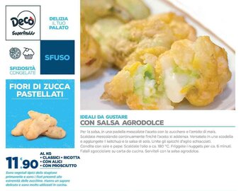 Deco Supermercati Fiori di Zucca Pastellati offerta