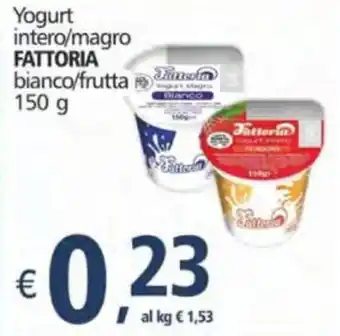 Alter Discount Fattoria Yogurt intero/magro bianco/frutta 150g offerta