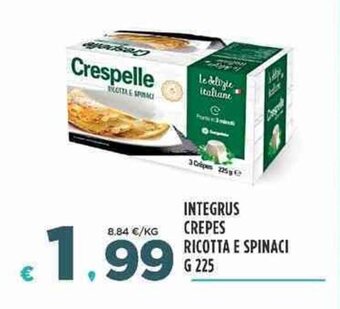 Integrus Crepes Ricotta e Spinaci g 225