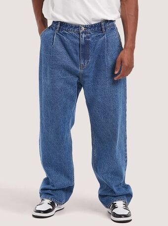 Alcott Jeans wide leg con pinces offerta