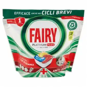 Fairy pastiglie lavastoviglie platinum plus anti-opaco 22 capsule