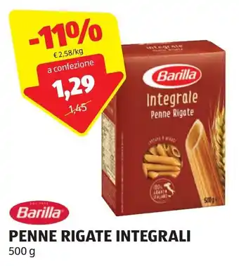 ALDI Barilla Penne Rigate Integrali offerta