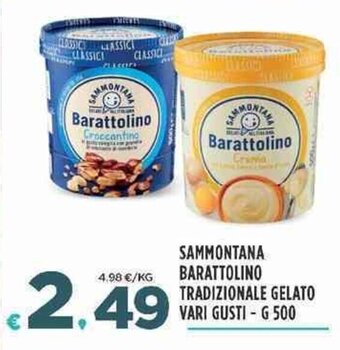 Sammontana Barattolino Tradizionale Gelato vari gusti g 500