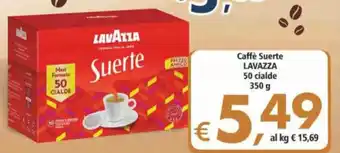Alter Discount Lavazza Caffè Suerte 50 cialde 350g offerta