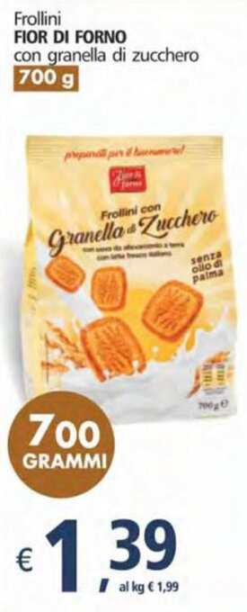 Alter Discount Fior di Forno Frollini 700g offerta