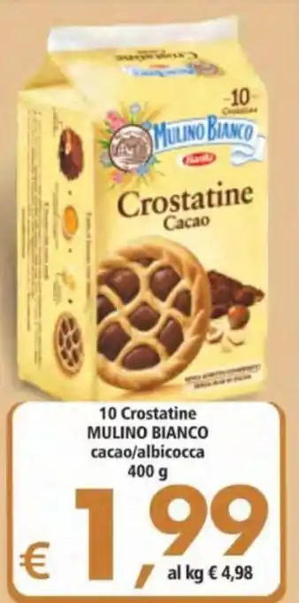Alter Discount Mulino Bianco cacao/albicocca 10 Crostatine 400g offerta