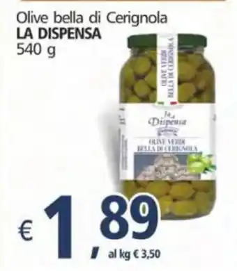 Alter Discount La Dispensa Olive bella di Cerignola 540g offerta